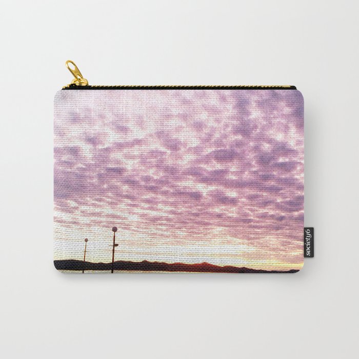 Purple Sky waves Carry-All Pouch