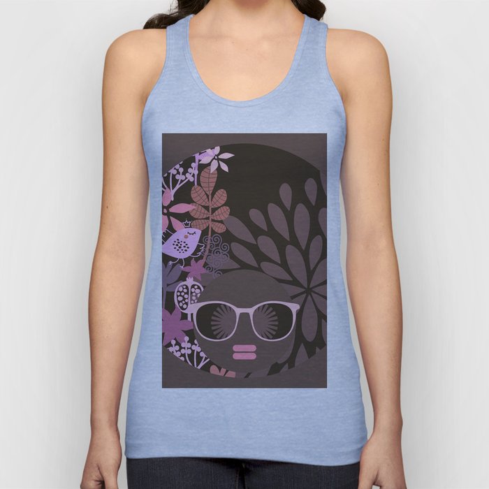 Afro Diva : Sophisticated Lady Pink Taupe Lavender Tank Top