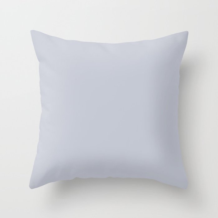 Flat Aluminum Gray Throw Pillow