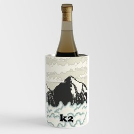 K2 Mountain travel poster Wine Chiller