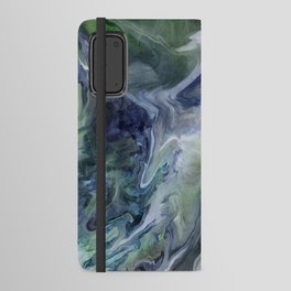 Magnolia Marble - Blue and Green Android Wallet Case