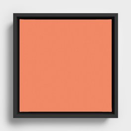 Coral Fire Framed Canvas