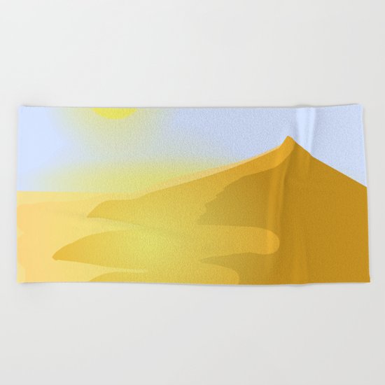 Sand and heat Beach Towel