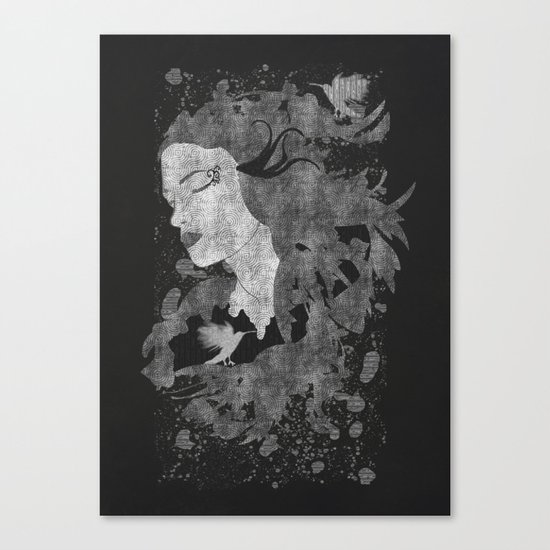 Cosmic dreams (B&W) Canvas Print