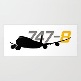 747-8 version  2.0 Art Print