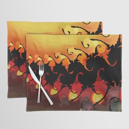 Abstract Dawn Digital Painting Placemat