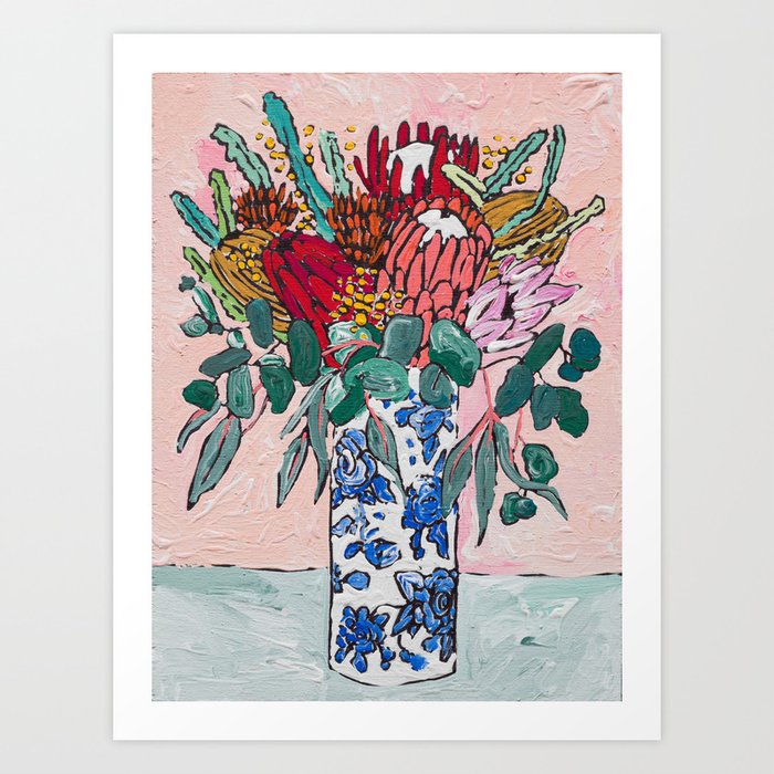 Australian Native Bouquet of Flowers after Matisse Kunstdrucke Australian Native Bouquet of Flowers after Matisse Kunstdrucke