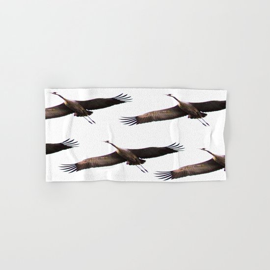 Cranes in flight Hand & Bath Towel
