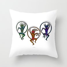 HOOP DANCERS II Throw Pillow