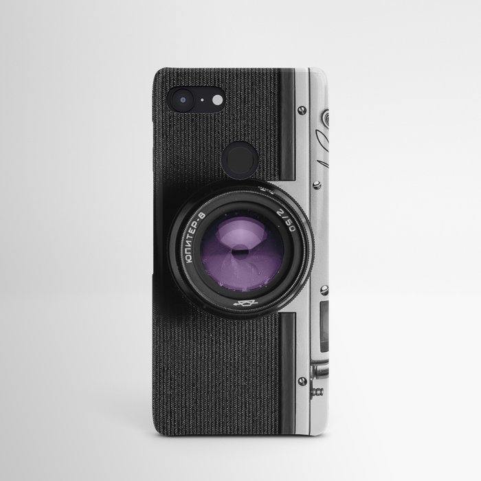 Classic vintage camera with purple lens for phone case Android Case