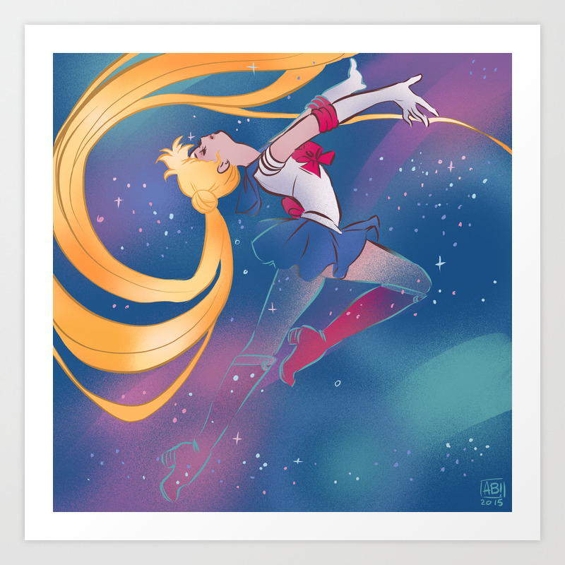 Sailor Moon Transformation Art Print By Amandaboucher Society6