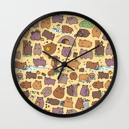 Beary Cute Bears Wall Clock