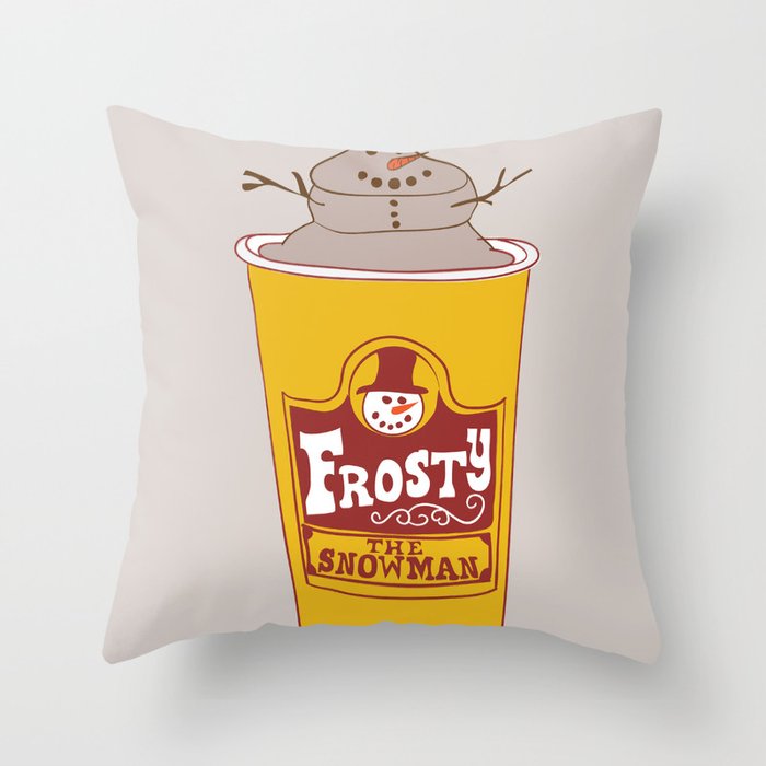 Frosty the Snowman Throw Pillow