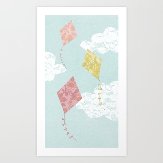 Kites Art Print