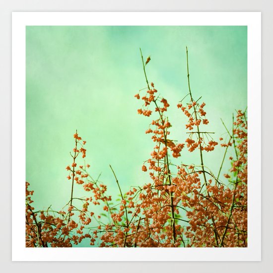 vintage berries Art Print