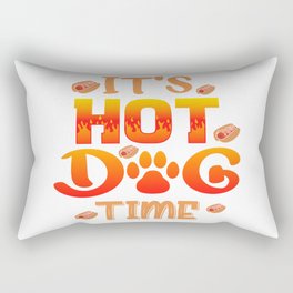 It's Hot Dog Time Rectangular Pillow