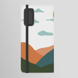 Cloudy Lunchtime - Geometric Landscape Android Wallet Case