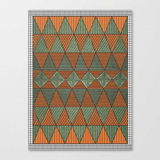 Triangle Pattern Canvas Print