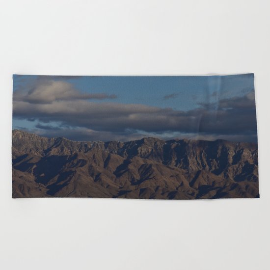 Virgin Mountains in February Beach Towel