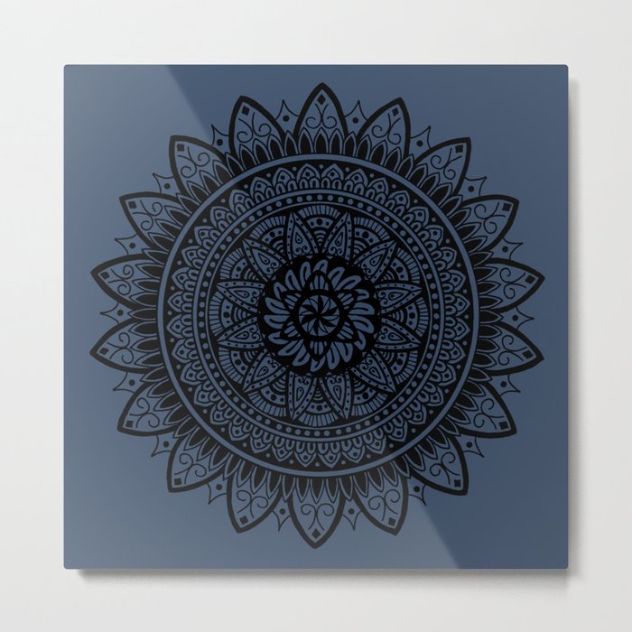 Sapphorica Creations- Sunflower Mandala- Color  Metal Print