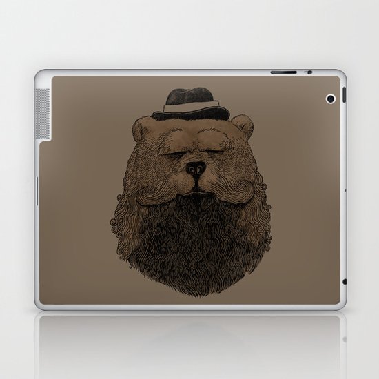 Grizzly Beard Laptop & iPad Skin