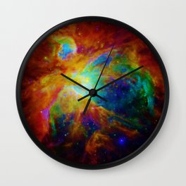 Orion NEBula  : Colorful Galaxy Wall Clock