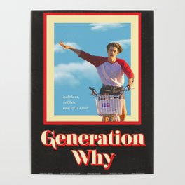 "Generation Why" by Conan Gray Vintage Film Poster Poster