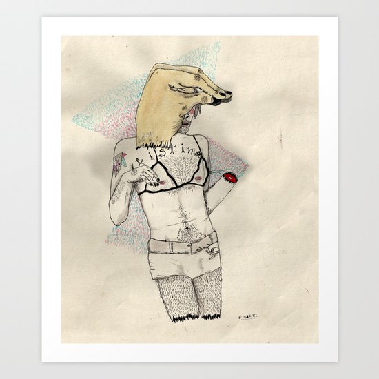 Silent Duck Art Print