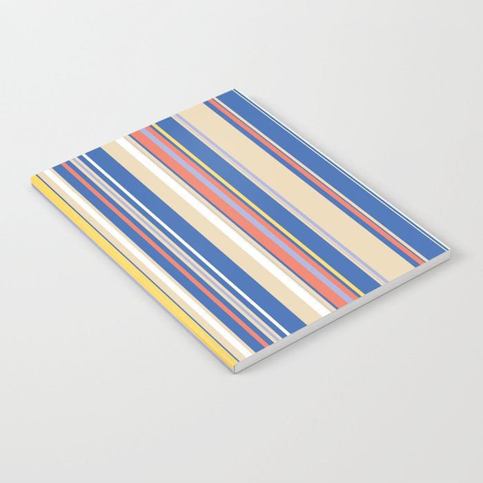 Vintage Summer Stripes Notebook