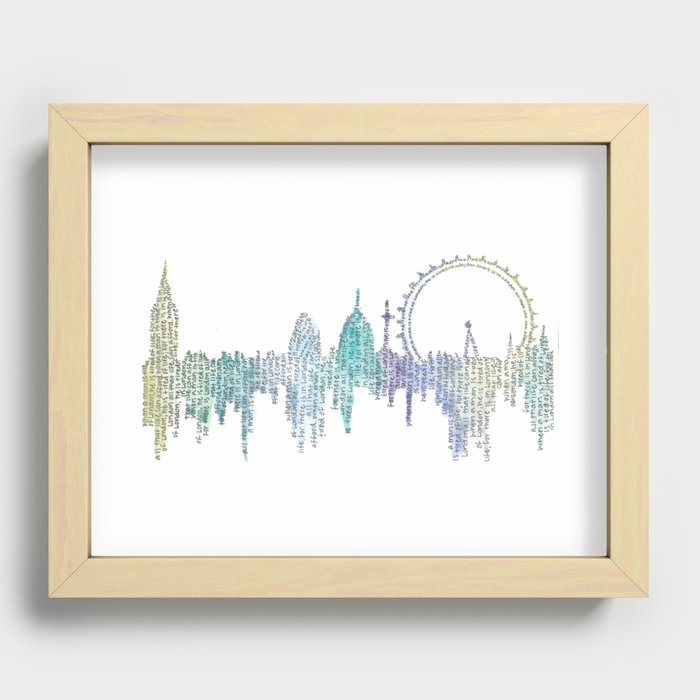 London in Colour Recessed Framed Print