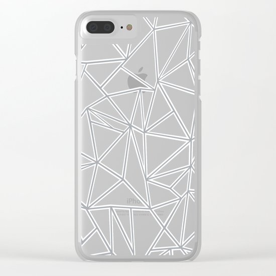 Ab Blocks Grey #2 Clear iPhone Case