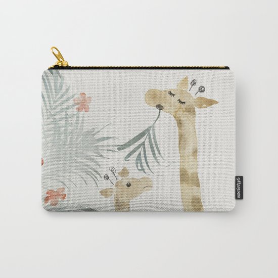 Two Giraffes Carry-All Pouch