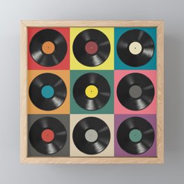 Vinyl Record Framed Mini Art Print