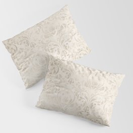 Elegant Ivory Damask 2 Pillow Sham