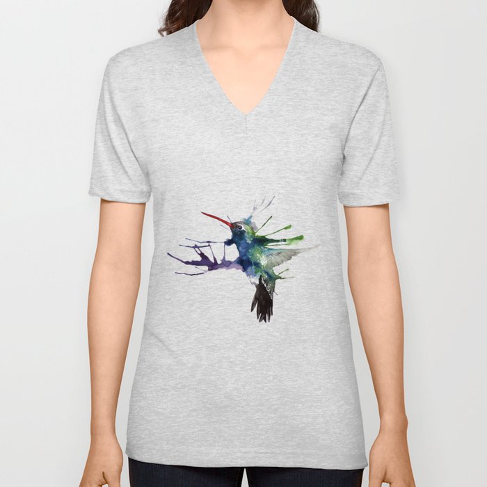 Hummingbird V Neck T Shirt