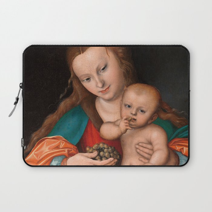 Madonna and Child, 1535 by Lucas Cranach the Elder Laptop Sleeve
