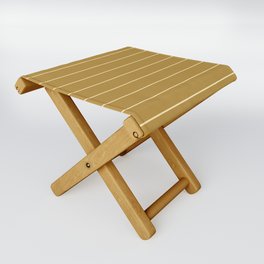 Vintage Pastel Gold Brown Lines Modern Collection Folding Stool