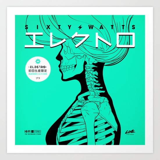 Electro - Japanese Version Art Print