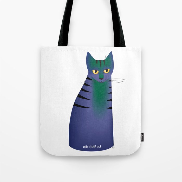 milk bottle cat : Annabell Tote Bag