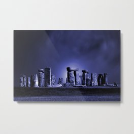 Strange Night at Stonehenge Metal Print