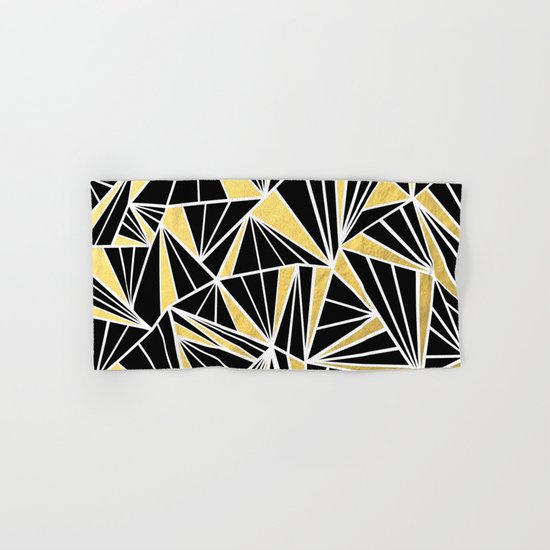 Ab Fan Zoom Gold Hand & Bath Towel