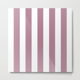 English lavender violet - solid color - white vertical lines pattern Metal Print | Painting, Vectors, Solidcolor, Stripes, Minimal, Englishlavender, Color, Abstract, Colour, Amazing 