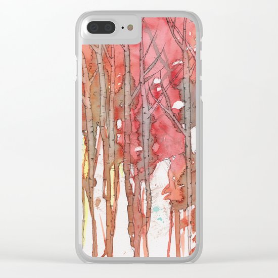 Autumn Abstract No.1 Clear iPhone Case