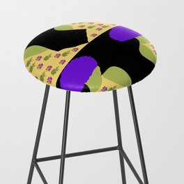 Woman At The Meadow Vintage Dark Style Pattern 33 Bar Stool