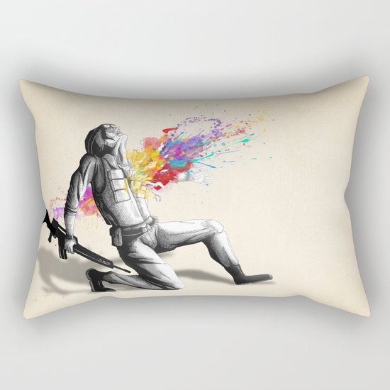 Color shot I Rectangular Pillow