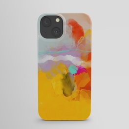 yellow blush abstract iPhone Case