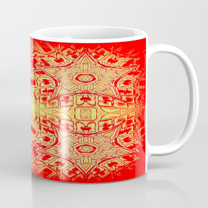 Red & Gold Stars Coffee Mug