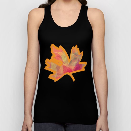 Autumn leaves pastel Unisex Tank Top
