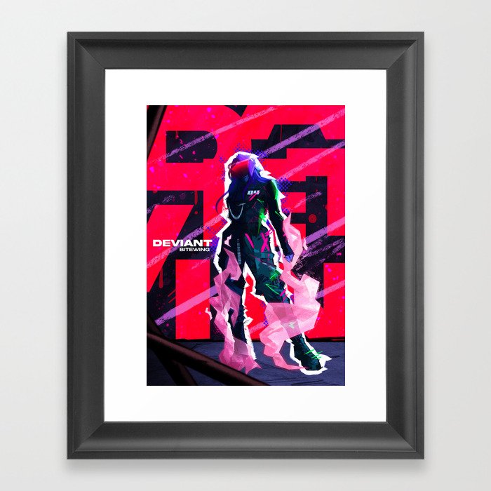 Deviant - Futuristic Poster Framed Art Print