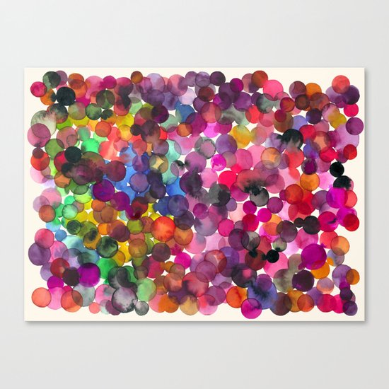 Color Dots Canvas Print